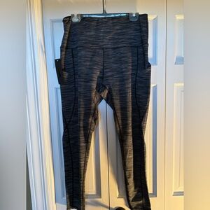 ODODOS Black and Gray Leggings with Pockets - Size 2X - NWT